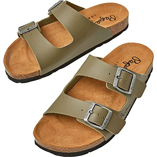 Pepe Jeans Damen Oban Classic 3 W Sandale, Grün (Forest Khaki Green), 4 von Pepe Jeans