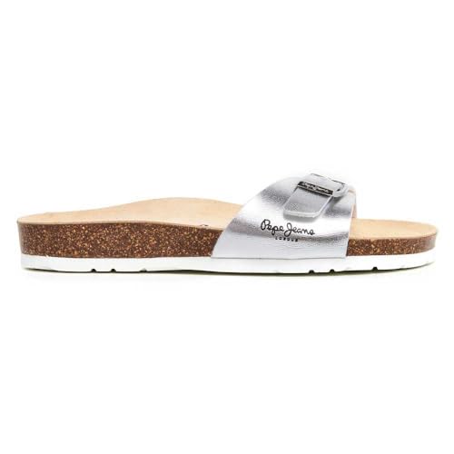 Pepe Jeans Silberne Oban Metall W Sandalen von Pepe Jeans