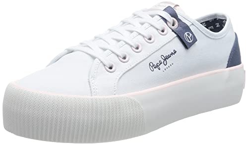 Pepe Jeans Damen Ottis Sun W Sneaker, White (White), 38 EU von Pepe Jeans