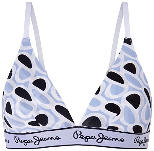 Pepe Jeans Damen P Print A Bra, Blue (Navy), L von Pepe Jeans