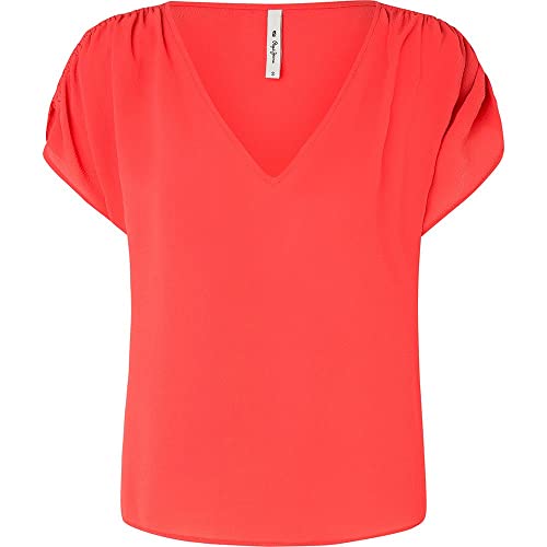 Pepe Jeans Damen Pazia Shirt, Red (Studio Red), XL von Pepe Jeans