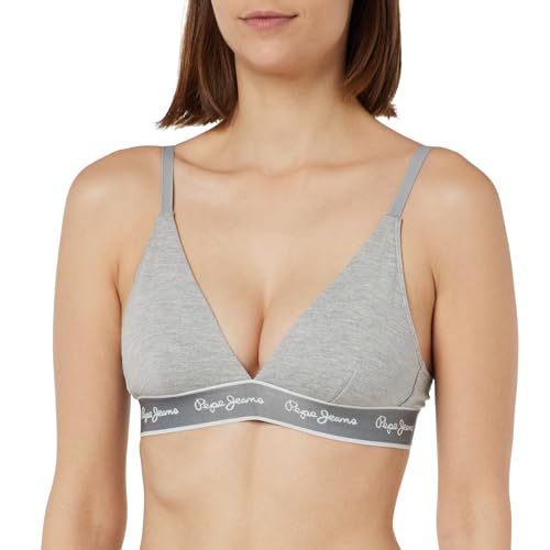 Pepe Jeans Damen Pepe A Bra, Grey (Grey Marl), M von Pepe Jeans