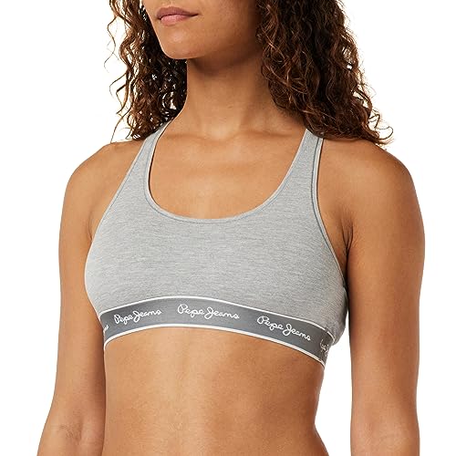 Pepe Jeans Damen Pepe Rb Brlt Bra, Undurchsichtige, Grey (Grey Marl), S von Pepe Jeans