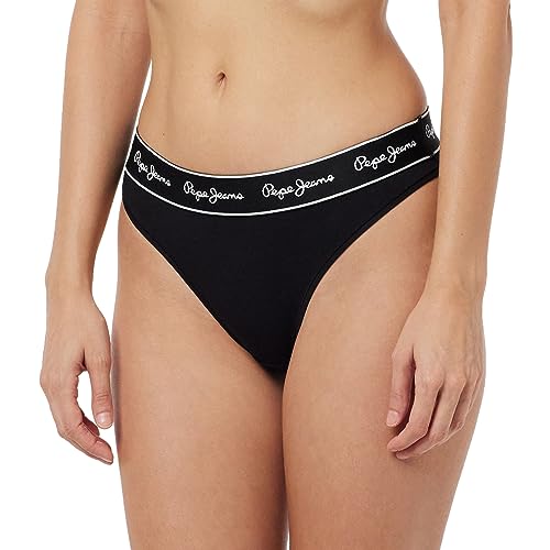 Pepe Jeans Damen Pepe Unterwäsche im Bikini Stil, Schwarz, L EU von Pepe Jeans