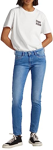 Pepe Jeans Damen Pixie Jeans, Blau (Denim-nc0), 25W / 32L EU von Pepe Jeans