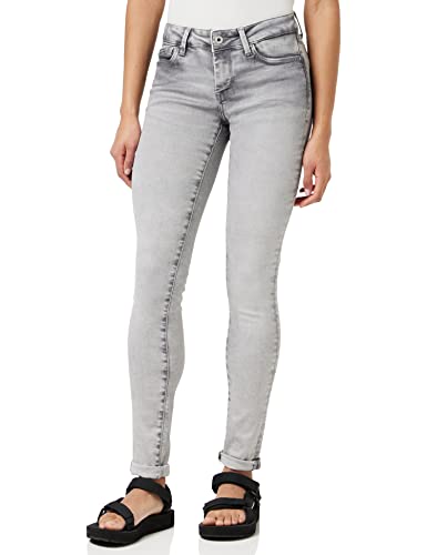 Pepe Jeans Damen Pixie Jeans, Grey (Denim-UF8), 32W / 30L von Pepe Jeans