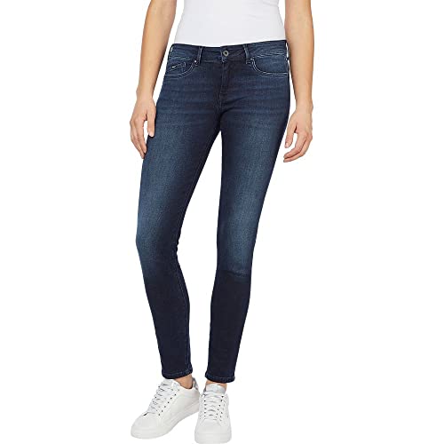 Pepe Jeans Damen Pixie Jeans, Black (Denim-DI6), 24W / 32L von Pepe Jeans