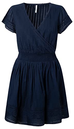 Pepe Jeans Damen Poete Dress, Blue (Dulwich), M von Pepe Jeans