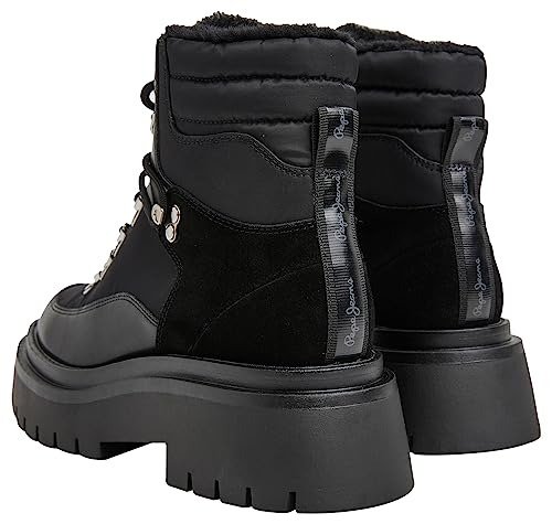 Pepe Jeans Damen Queen Ice Fashion Boot, Black (Black), 39 EU von Pepe Jeans