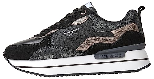 Pepe Jeans Damen RUSPER NAS Sneaker, Grey (Chrome), 40 EU von Pepe Jeans