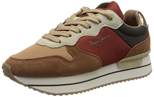 Pepe Jeans Damen RUSPER Poise Sneaker, 270RUSSET, 36 EU von Pepe Jeans