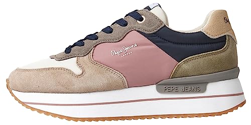 Pepe Jeans Damen RUSPER Queen Sneaker, Pink (Aid), 36 EU von Pepe Jeans