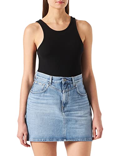 Pepe Jeans Damen Rachel Skirt, Blue (Denim-PC3), L von Pepe Jeans