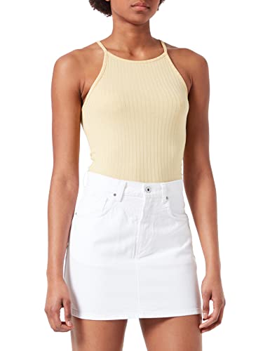 Pepe Jeans Damen Rachel Skirt, White (Denim-TB1), L von Pepe Jeans