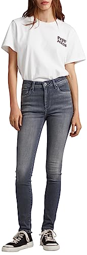 Pepe Jeans Damen Regent Jeans, Grau (Denim-ug6), 24W / 30L EU von Pepe Jeans