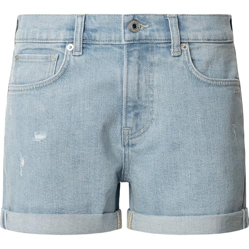 Pepe Jeans Damen Regular Hw Shorts, Blau (Denim-Pg8), 19W von Pepe Jeans