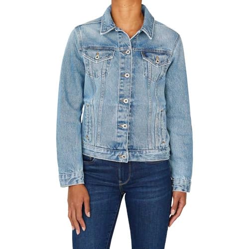 Pepe Jeans Damen Regular PL402432 Jacket, Blue (Denim-MP4), XL von Pepe Jeans