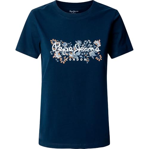 Pepe Jeans Damen Rosalind T-Shirt, Blau (Ozeanblau), M von Pepe Jeans