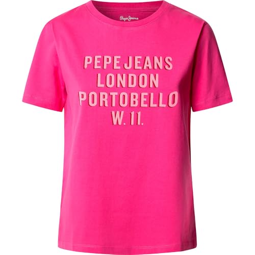 Pepe Jeans Damen Ruby T-Shirt, Rosa (Fuchsia), S von Pepe Jeans