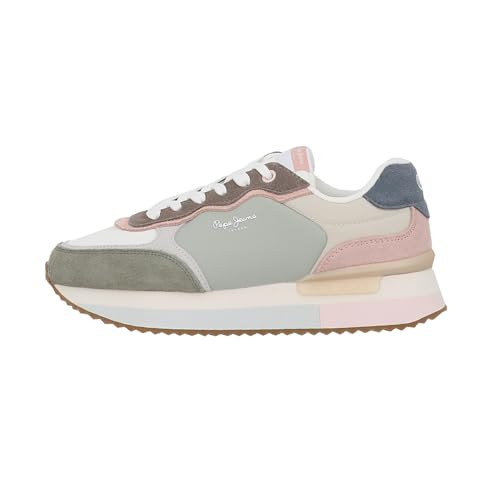 Pepe Jeans Damen Rusper Class Sneak, Grünes Guss-Grün, 39 EU von Pepe Jeans