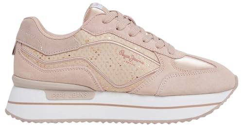 Pepe Jeans Damen Rusper Gala Sneaker, Pink (Dirty Pink), 3 von Pepe Jeans