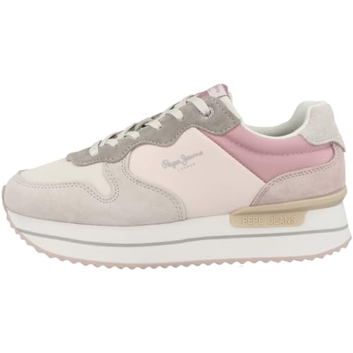 Pepe Jeans Damen Rusper Jelly Sneaker, Pink (Face Pink), 4 von Pepe Jeans