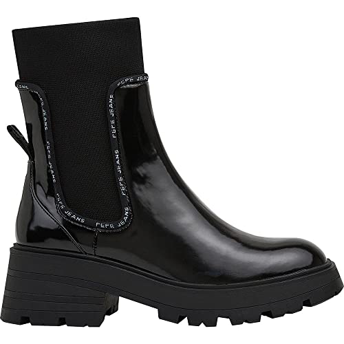 Pepe Jeans Damen SODA CHELSEA W Booties, 999BLACK, 39 EU von Pepe Jeans
