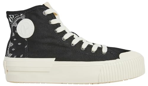 Pepe Jeans Damen Samoi Divided Sneaker, Schwarz (Schwarz), 3 von Pepe Jeans