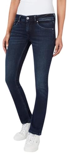 Pepe Jeans Damen Saturn Jeans, Blue (Denim-CQ6), 33W / 30L von Pepe Jeans