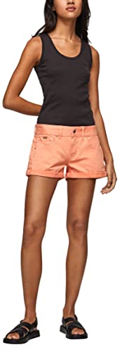 Pepe Jeans Damen Siouxie Shorts, Orange (Peach), 24W von Pepe Jeans