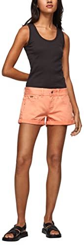 Pepe Jeans Damen Siouxie Shorts, Orange (Peach), 33W von Pepe Jeans