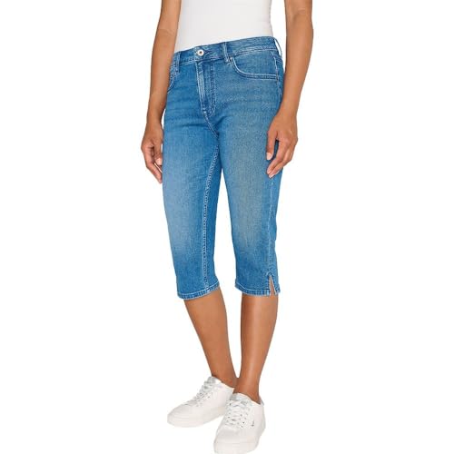 Pepe Jeans Damen Skinny Crop Hw Shorts, Blau (Denim-HU6), 28W von Pepe Jeans