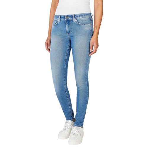 Pepe Jeans Damen Skinny Lw Jeans, Blau (Denim-nc2), 27W x 30L von Pepe Jeans