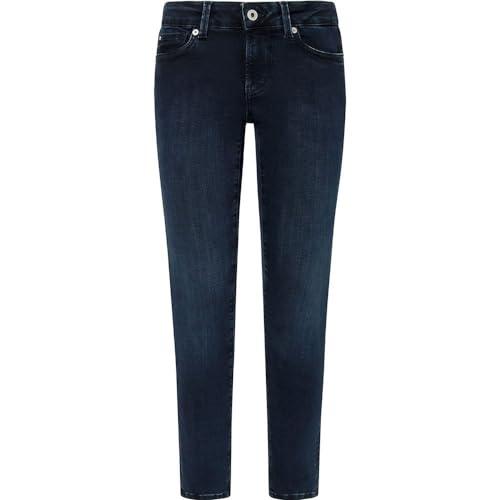 Pepe Jeans Damen Skinny Lw PL204583 Jeans, Black (Denim-CU2), 32W / 32L von Pepe Jeans