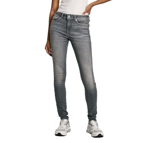 Pepe Jeans Damen Skinny Lw PL204583 Jeans, Grey (Denim-UH7), 31W / 32L von Pepe Jeans