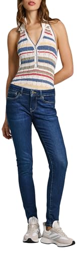 Pepe Jeans Damen Skinny Lw Pl204583 Jeans, Blau (Denim-dp6), 28 W/30 L von Pepe Jeans