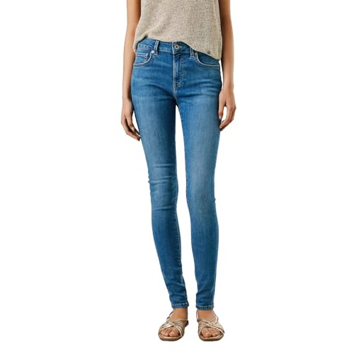 Pepe Jeans Damen Skinny Mw Regent Jeans, Blau (Denim-4AA), 30W x 32L von Pepe Jeans