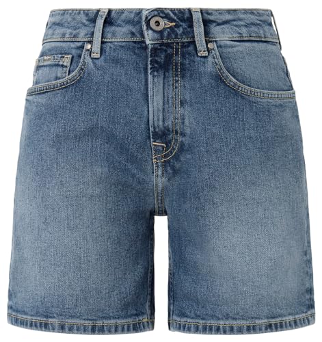 Pepe Jeans Damen Skinny Short Hw Shorts, Blau (Denim-HU5), 32W von Pepe Jeans