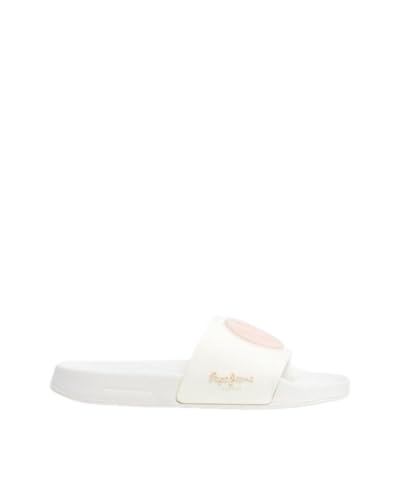 Pepe Jeans Damen Slider Brand W Schuhe, Beige Off Lace Beige, 36 EU Pepe Jeans Damen Slider Brand W Schuhe, Beige Off Lace Beige, 36 EU von Pepe Jeans