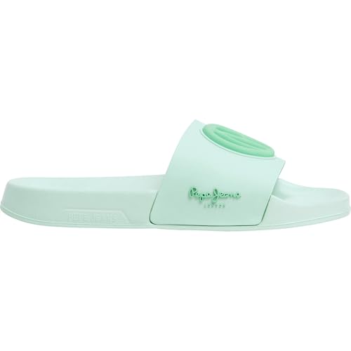 Pepe Jeans Damen Slider Brand W Schuhe, Green Acid Green, 42 EU von Pepe Jeans