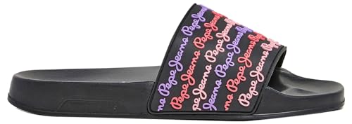 Pepe Jeans Damen Slider Set W Flip-Flop, Schwarz (Schwarz), 3 von Pepe Jeans