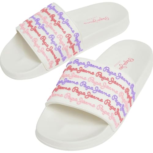 Pepe Jeans Damen Slider Set W Flip-Flop, Weiß (Off White), 5 von Pepe Jeans