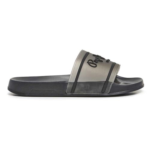 Pepe Jeans Damen Slider Translucent W Flip-Flop, Schwarz (Schwarz), 3 von Pepe Jeans