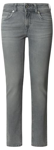 Pepe Jeans Damen Slim Lw Iconic Brooke Jeans, Grau (Denim-8SA), 28 W/32 L von Pepe Jeans