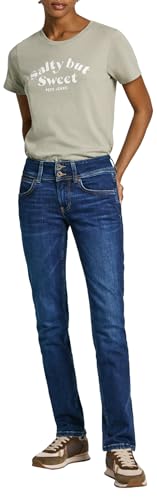 Pepe Jeans Damen Slim Lw Pl204729 Jeans, Blau (Denim-dp6), 32 W/34 L von Pepe Jeans