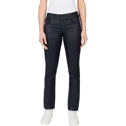 Pepe Jeans Damen Slim Lw Pl204737 Jeans, Schwarz (Denim-bc2), 24W x 34L von Pepe Jeans