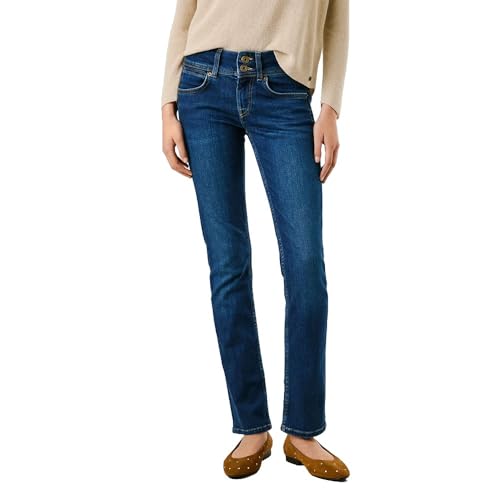 Pepe Jeans Damen Slim Lw Venus Jeans, Blau (Denim-5AB), 26 W/30 L von Pepe Jeans