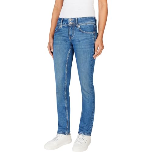 Pepe Jeans Damen Slim Lw Venus Jeans, Blau (Denim-Nc3), 31W x 30L von Pepe Jeans