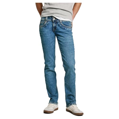 Pepe Jeans Damen Slim Mw Iconic Gen Jeans, Blau (Denim-Ia3), 28 W/30 L von Pepe Jeans