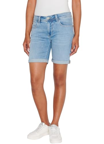 Pepe Jeans Damen Slim Short Mw Shorts, Blau (Denim-MN7), 29W von Pepe Jeans